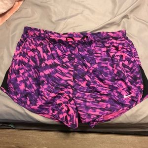 Nike purple and pink shorts size M
